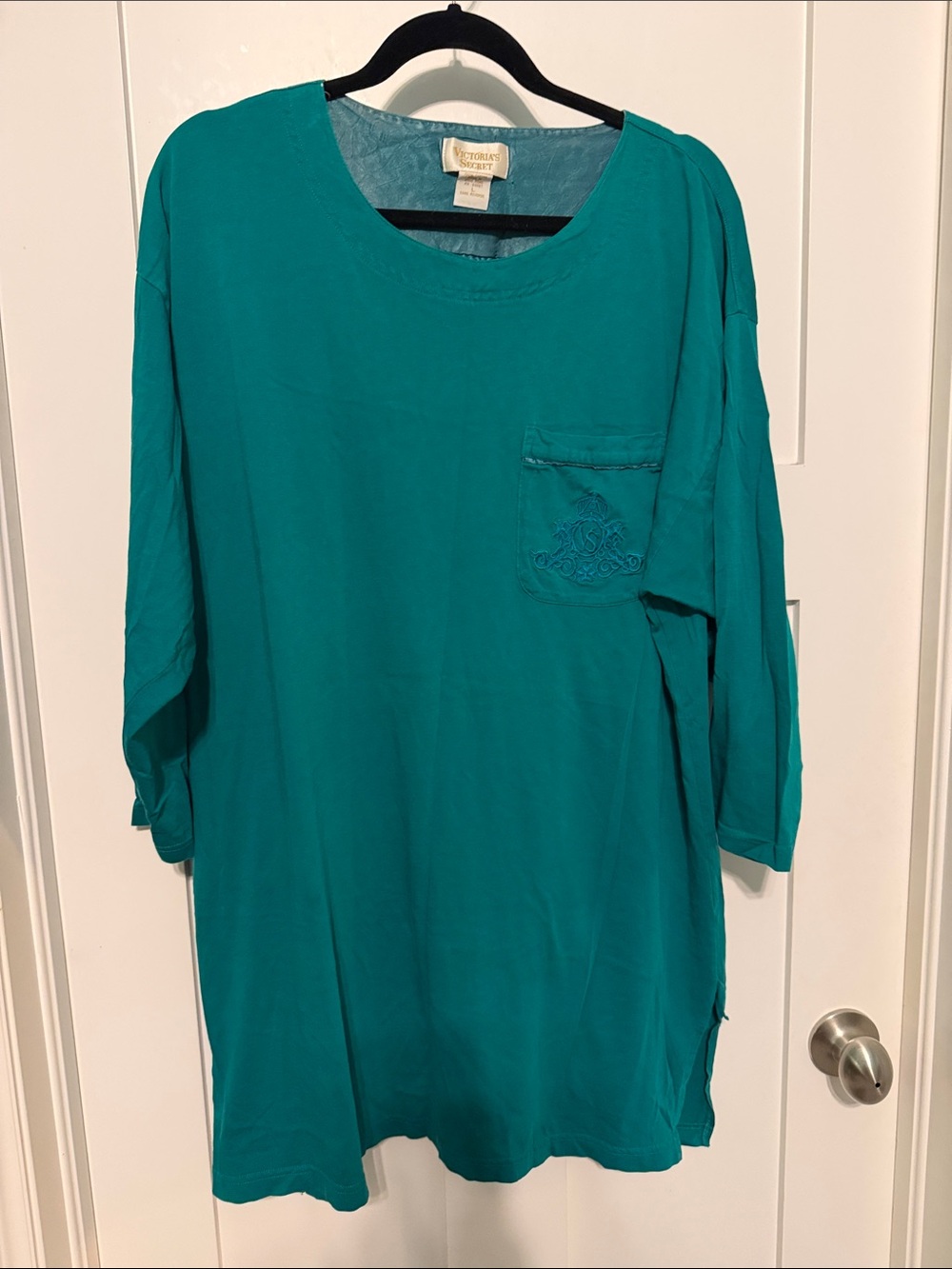 Victoria's Secret Teal Short Sleeve Pocket Tee